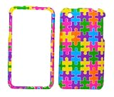 Rainbow Puzzle Rubberized Hard Skin Shield Proctor Case for Apple Iphone 3g 3gs 3