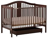 Stork Craft Chelsea 4 in 1 Stages Fixed Side Crib, Cherry
