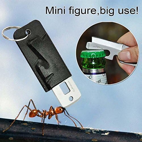 5IN1 Stainless Multi Tool Pocket Survival Bottle Opener Screwdriver Keychain