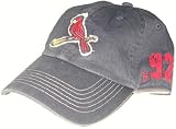 St. Louis Cardinals Chronicle Franchise Fitted Baseball Hat (Medium, Navy)