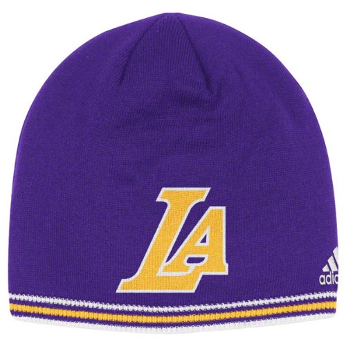 NBA Men's Authentic Team Knit Hat - Kf12Z, Los Angeles Lakers, One Size