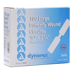 ECONOMY VALUE BUTTERFLY CLOSURE STRIPS LARGE 100/BOX