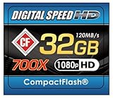 Digital Speed 32GB 700X Professional High Speed 120MB/s Error Free (CF) Mem ....