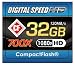 Digital Speed 32GB 700X Professional High Speed 120MB/s Error Free (CF) Memory Card Class 10