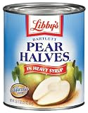 Libby's Pear Halves , heavy Syrup, 29-Ounce Cans (Pack of 12)
