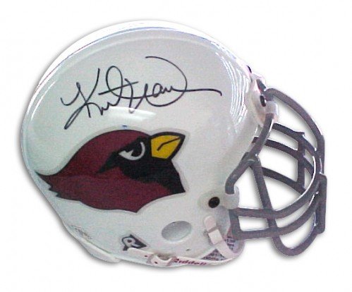 Kurt Warner Autographed/Hand Signed Arizona Cardinals Authentic Mini Helmet