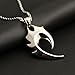 RUINUO Men's Stainless Steel Cubic Zirconia Chain Pendant Necklace 23