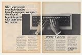 1983 Sperry Univac System 80 Computer Escort Programming Language 2-Page Print Ad (45971)