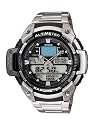 Casio - SGW-400HD-1BVER - Montre Homme - Quartz Analogique - Cadran Gris - Bracelet Acier Argent
