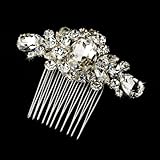 Exquisite Silver Clear Crystal Hair Comb