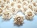 (100) Silk Cream Roses Flower Head - 1.75