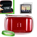Garmin GPS Navigator CANDY GLOSS RED accessory, protective hard-shell portable carrying case with carabiner clip for Garmin GPS Navigator nüvi 670 Garmin Nuvi 265WT Garmin Nuvi 880 Garmin Nuvi 265WT Garmin nuvi 285WT Garmin Nuvi 780 Garmin Nuvi 850 4.3-Inch+ 4.3