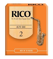 Rico Alto Sax Reeds, Strength 2.0, 10-pack