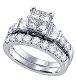 1.00CT-DIA INVISIBLE BRIDAL SET