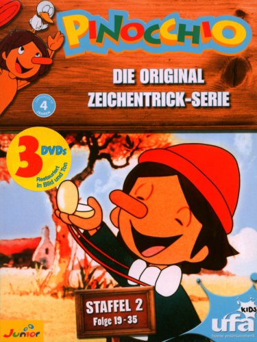 Pinocchio - Die Original Zeichentrick-Serie, Staffel 2, Folge 19-35 (3 DVDs)