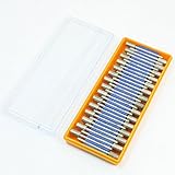 uxcell 研削ダイヤモンドビット 合金 ダイヤモンド素材 3mm シルバートーン 30個入り