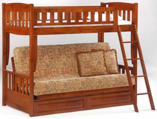 Newport Twin over Futon Bunk Bed plus Understorage Unit with Choice of Finishes