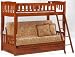 Newport Twin over Futon Bunk Bed plus Understorage Unit with Choice of Finishes