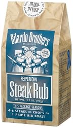 Bilardo Brothers Peppercorn Steak Rub, 3.5-Ounce Box (Pack of 6)