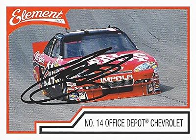 AUTOGRAPHED Tony Stewart 2011 Wheels Element Racing (#14 Office Depot Chevrolet) Signed Collectible NASCAR Trading Card with COA