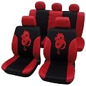 Cartrend 79-4410-22K Sitzbezug Komplett-Set "Vision" rot, mit Dokunaht