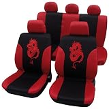 Produkt-Bild: Cartrend 79-4410-22K Sitzbezug Komplett-Set "Vision" rot, mit Dokunaht