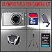 Olympus PEN E-PL3 Digital Camera (Silver) W/14-42mm Lens + Huge Accessories Package Including 8GB SDHC Memory Card + High Capacity PS-BLS1 Replacement Lithium-Ion Battery + Hi-Speed SD Card Reader + Carrying Case + Table Top Tripod Kit