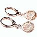 Julycoffee 18k Gold Plated Champagne Crystal Dangle Earrings Jewelry Bb1966