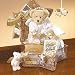 HOLIDAY ANGELS GIFT BASKET - INCLUDES BOYDS BEARS TREE TOPPER ORNAMENTS, LEMON ALMOND COOKIES, HOT C