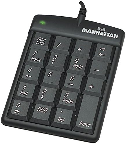 MANHATTANUSB Numeric Keypad with 19 Full-Size Keys - 176354