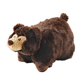 Aroma Home - AHPP18-0012 - Coussin - Peluche Douce - Ours Brun