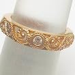 14K Rose Gold Pink Diamond Wedding/Anniversary Band