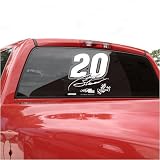 Tony Stewart 18x18 White Logo Decal
