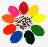 USA Made Oval Squeeze Coin Purse - 5 New Coin Purses in Popular Colors