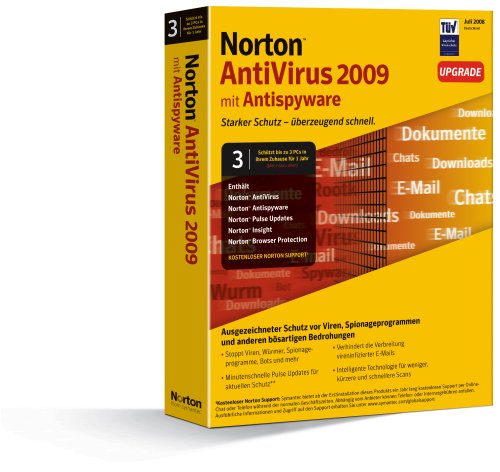 Childrens Toyshop  Software : Norton AntiVirus 2009 3 Benutzer - Upgrade - deutsch*