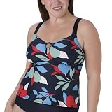 Women's Plus Size Merona® Swim Tutti Fruitti Tankini - Ebony/ Blue/ Red
