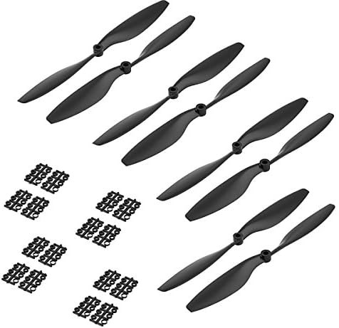 Goodfans 4 Pairs 1045 Carbon Nylon Multi-copter RC Airplane Propeller Prop CW/CCW Black