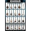 Classic Guitars - Poster (Fender Telecaster, Fender Stratocaster, Gibson Les Paul, Gibson Flying V, Gibson ES 330...) Poster Print, 24x36 Poster Print, 24x36 Poster Print, 24x36