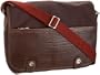 Tusk Travel Signature Flapover Briefcase Messenger,Chocolate/Chocolate,one size