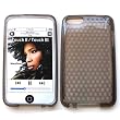 Apple iPod Touch 2nd & 3rd Generation Crystal Silicone Skin Case Transparent Smoke Grey Diamonds Design