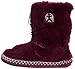 Bedroom Athletics Slipper Boots for Women Indoor and Outdoor - Warm Faux Fur Memory Foam House Slippers, Non-Slip Outsole, Machine Washable, Zip Up - Womens Slippers - Marilyn