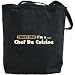 Canvas Tote Bag Black " Trust Me, I Am Chef De Cuisine " Occupations