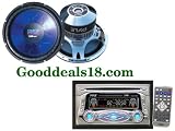 51 iKLVIVZL. SL160  PYLE 2 DIN CAR DVD CD PLAYER + 1x 12 CAR SUBWOOFER