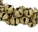 Brass Bells, 5/8" wide, 100 count, strung on wire