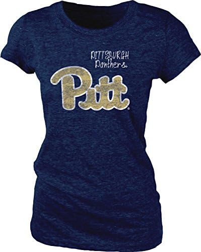 NCAA Pittsburgh Panthers Women's Tri-Blend Tee, X-Large, Navy