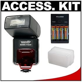 Click here to buy Phoenix DZBIS-112iTTL Digital Autofocus Flash (E-TTL II, E-TTL, TTL) + Sto-Fen Omni-Bounce... by Phoenix.