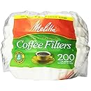 Melitta Basket Coffee Filters, Jr. White (4 to 6-Cup), 200-Count Filters (Pack of 12)