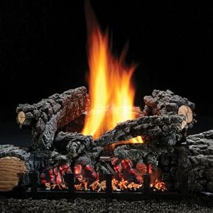 Copperfield 48770 22 Inch Highland Glow Vent-free Log Set, Natural Gas, Fits Fireplace...
