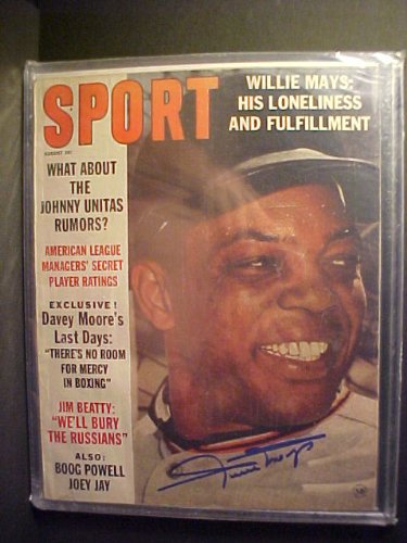 Willie Mays San Francisco Giants Autographed August 1963 Sport Magazine