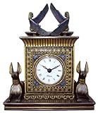 Sale - Egyptian Anubis & Isis Clock - Ships Immediately